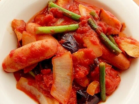 カットトマトで6分!?やや中華風❤ラタトゥイユ♪